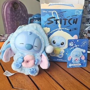 Disney Stitch Plush Toy - Light Blue and Pink